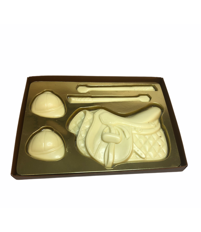 Chocolade paardrij set