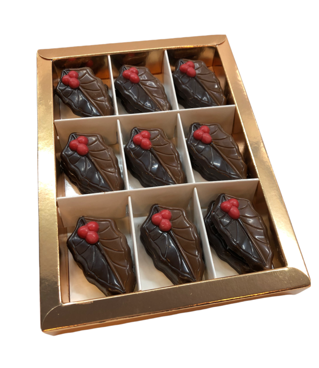 Chocolade hulstblaadjes