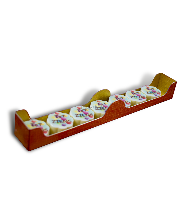 Chocolade bonbons met foto logo 7 stuks