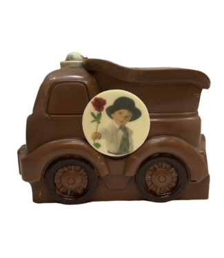 Chocolade kiepwagen met foto logo