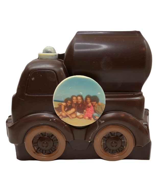 Chocolade tankwagen met foto logo