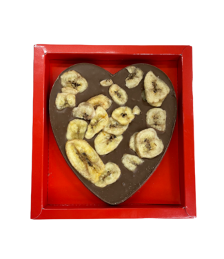 Chocolade hart groot banaan