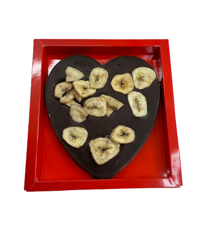Chocolade hart groot banaan