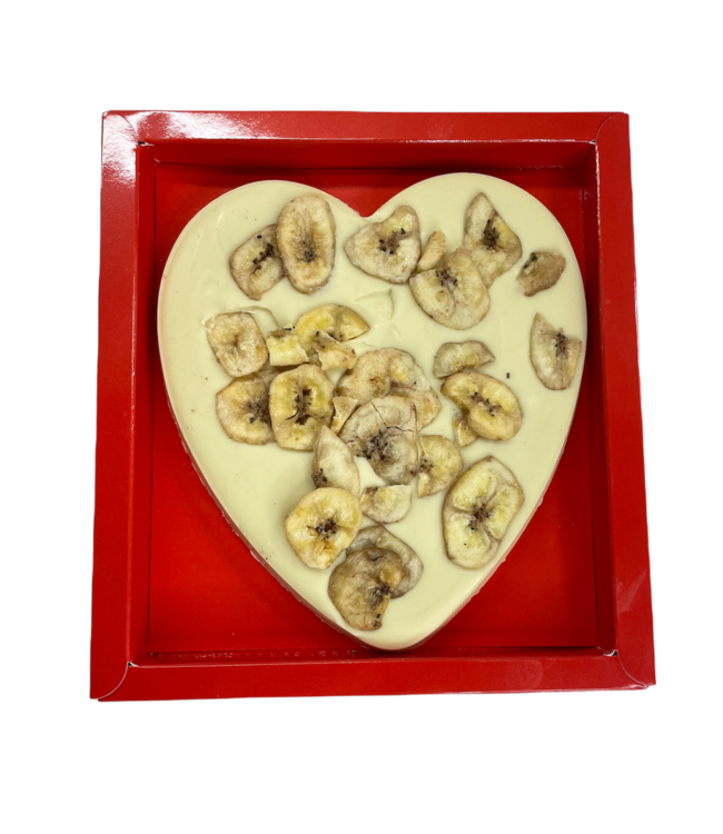 Chocolade hart groot banaan