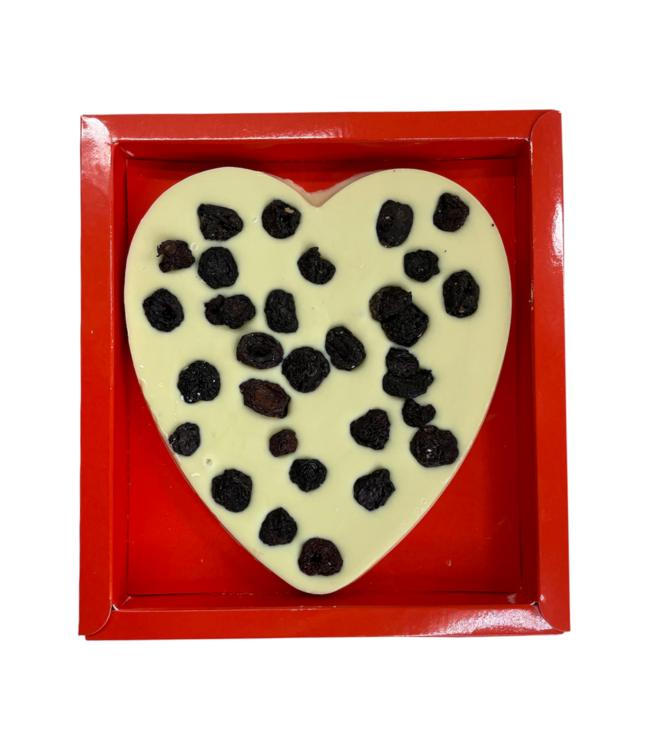 Chocolade hart groot kersen
