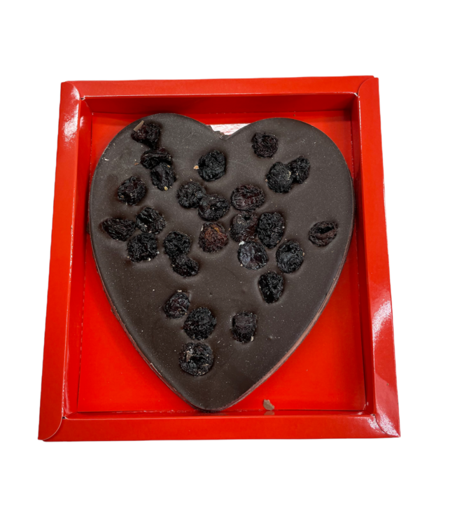 Chocolade hart groot kersen
