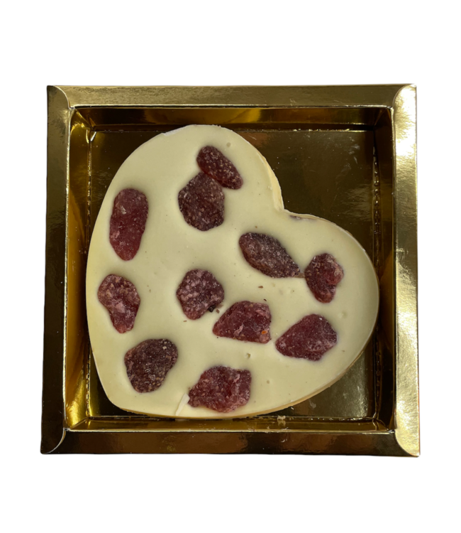 Chocolade hart (S) aardbeien