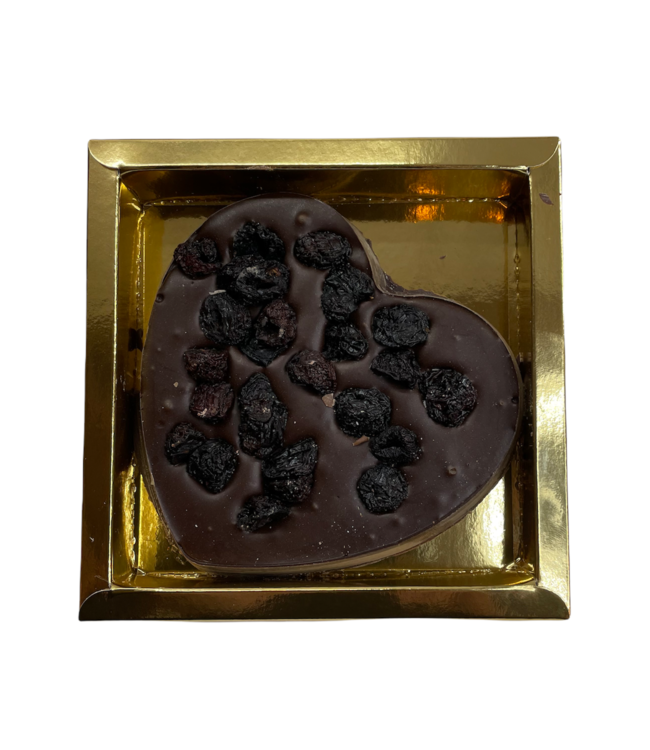 Chocolade hart (S) kersen