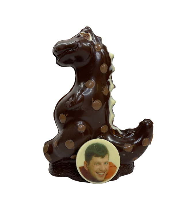 Chocolade dino met foto