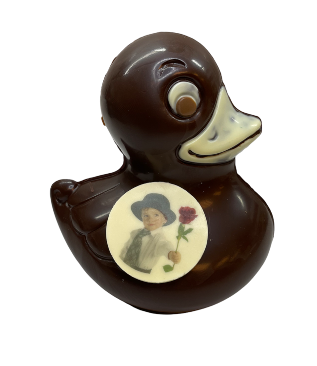 Chocolade bad eend met foto