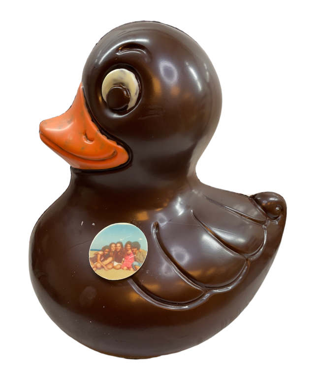 Chocolade bad eend kingsize met foto