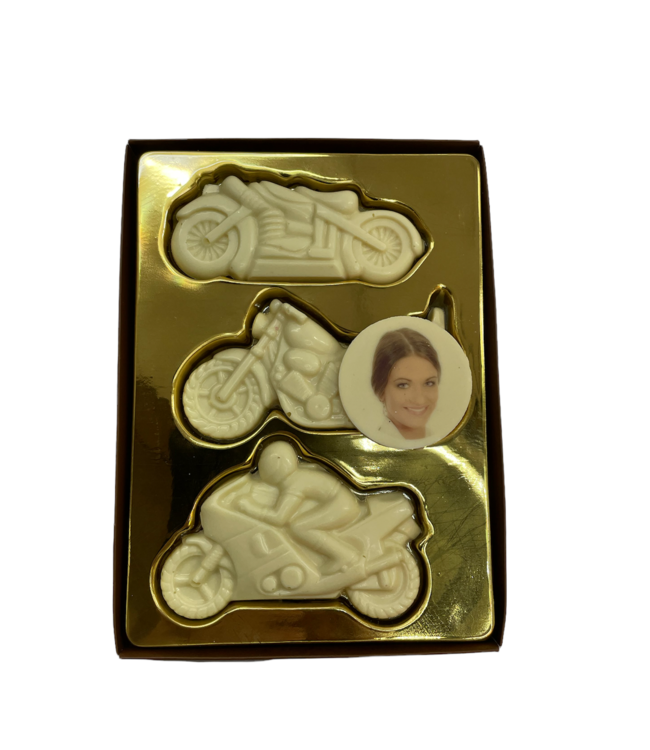 Chocolade motor set met foto