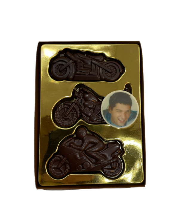 Chocolade motor set met foto