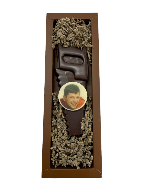 Chocolade handzaag met foto