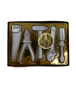 Chocolade gereedschapsset old look met foto