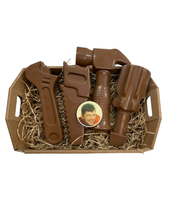 Chocolade gereedschapskist met foto