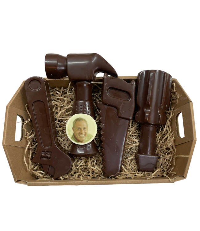 Chocolade gereedschapskist met foto
