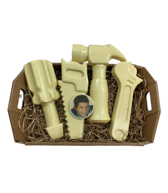 Chocolade gereedschapskist met foto