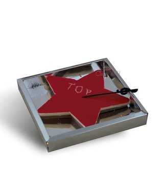 Chocolade ster rood (S)