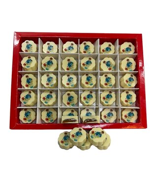 Chocolade bonbons wit met foto 30 st