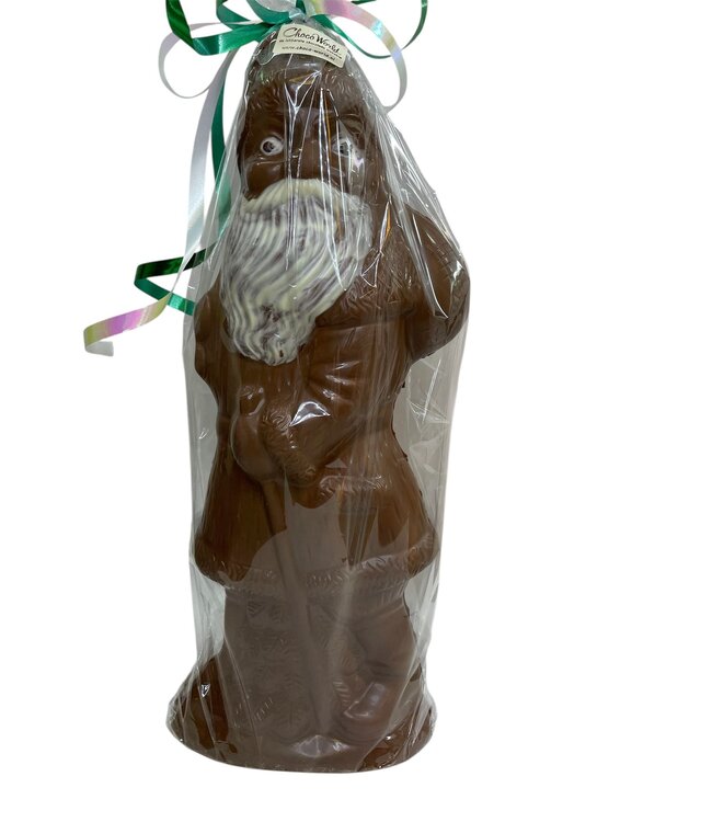 Chocolade kerstman groot met foto
