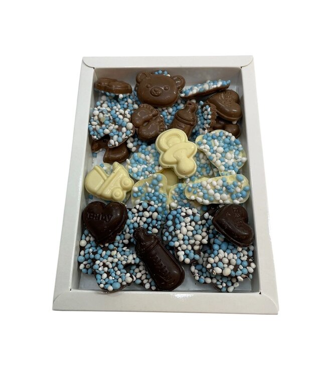 Chocolade baby assortiment blauw