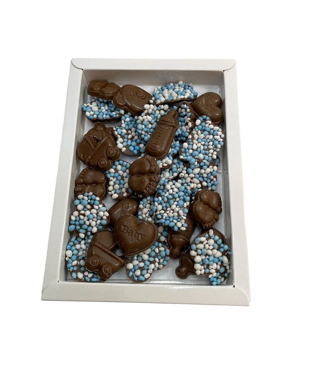 Chocolade baby assortiment blauw