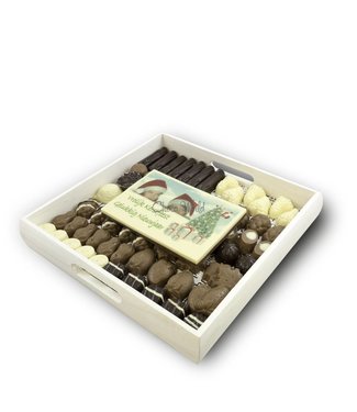 Slagroom Bonbons Assortiment Kingsize met Chocolade Kerstkaart