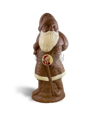 Chocolade kerstman met foto kingsize