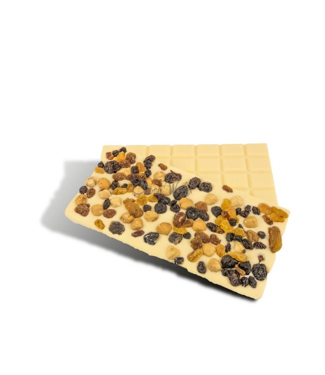 Chocolade reep groot hazelnoot rozijn