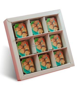 Bonbons Melk met Foto/Logo 9 stuks