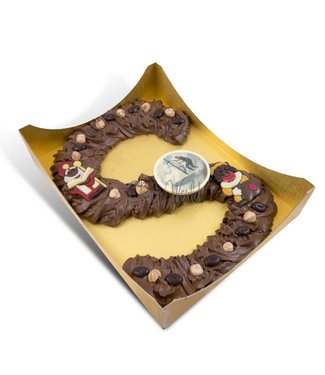 Luxe chocolade letter kingsize met foto