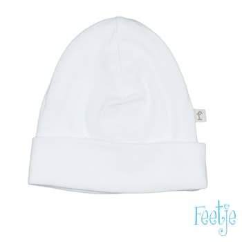 Feetje Feetje 331261 Muts unisex organic wit NOS schaap