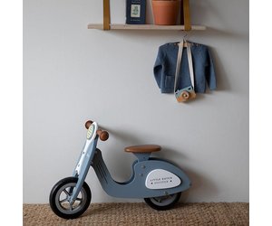 Little Dutch Little Dutch houten Loopscooter blauw -  www.rodykinderkleding.nl