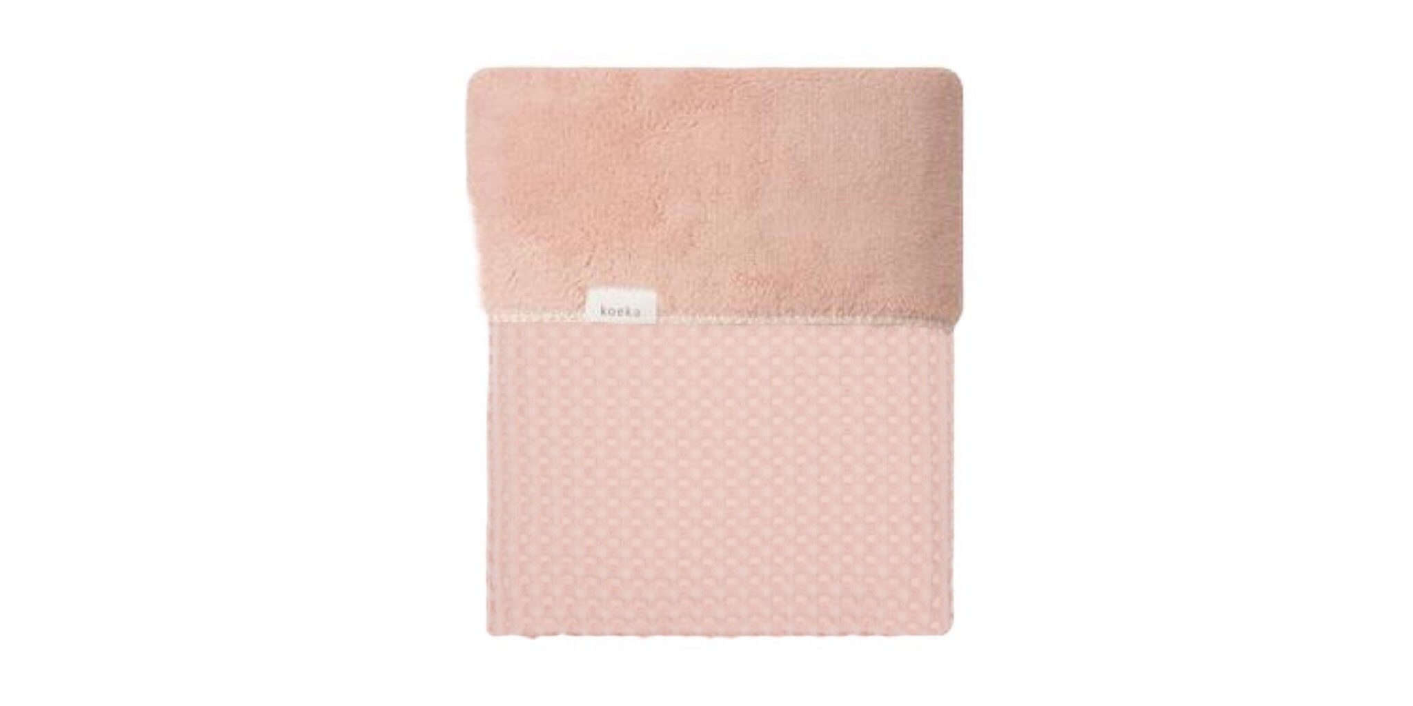 Koeka Koeka Oslo deken wafel teddy kleur shadow pink 415
