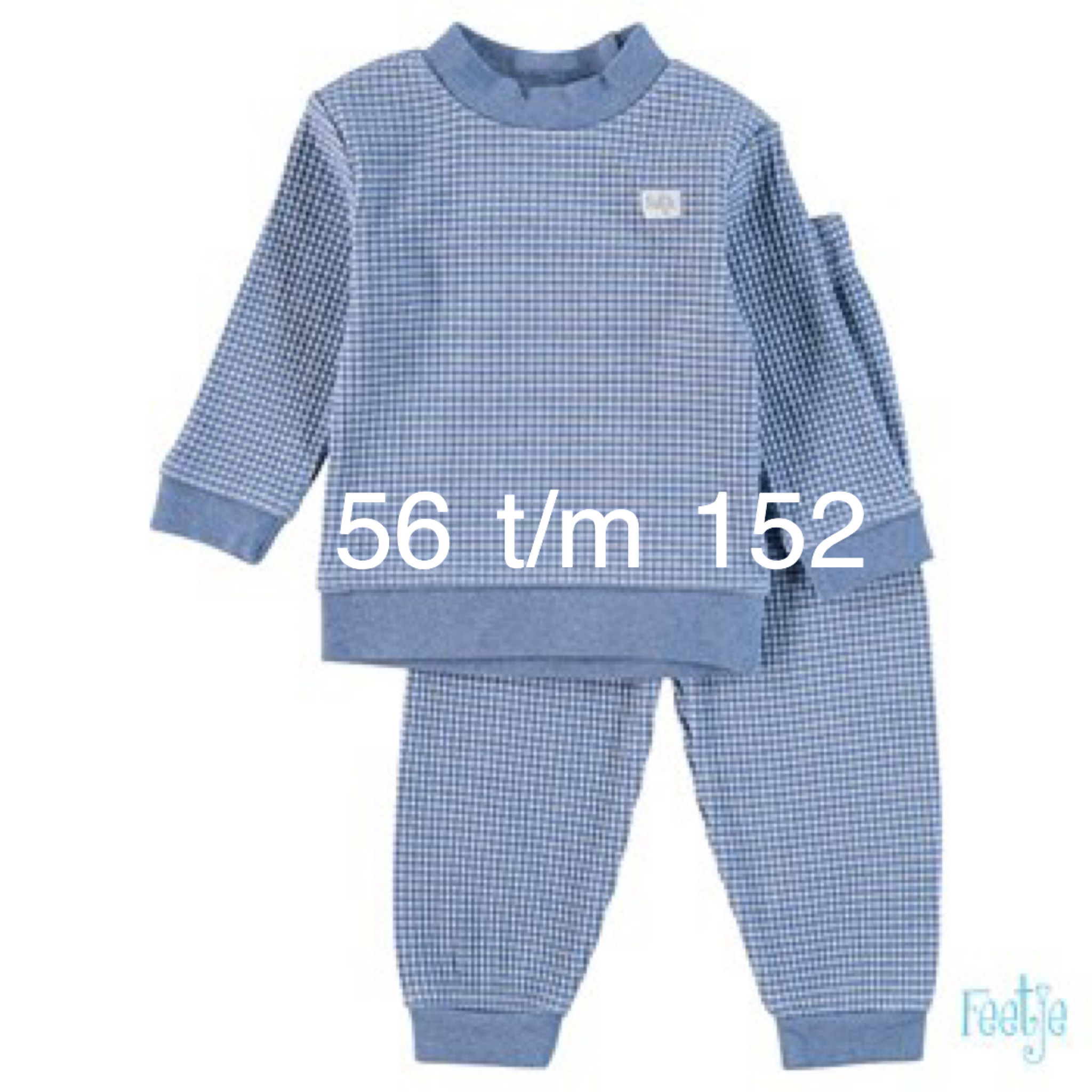 Feetje Feetje Pyjama Blue melange 305610