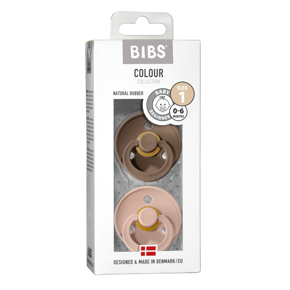 BIBS BIBS 2 pack speen Dark Oak/Blush