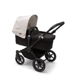 Bugaboo Bugaboo Donkey 5 Mono Misty White zonnekap Midnight Black bekleding zwart onderstel