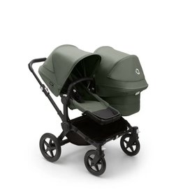 Bugaboo Bugaboo Donkey 5 Duo Forest Green zonnekap/bekleding zwart onderstel