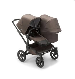 Bugaboo Bugaboo Donkey 5 Duo Premium Taupe zonnekap/bekleding zwart onderstel