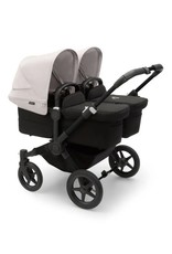 Bugaboo Bugaboo Donkey 5 Twin Misty White zonnekap Midnight Black bekleding zwart onderstel