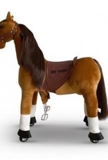 Rollzone Pony rijdend  4 T/M 10 jaar  bruin