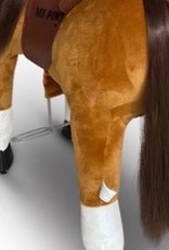 Rollzone Pony rijdend  4 T/M 10 jaar  bruin