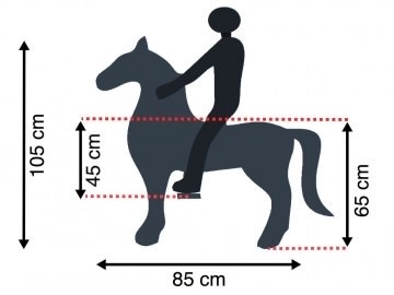 Rollzone Pony 4 T/M 10 jaar  wit