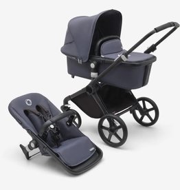 Bugaboo Bugaboo Fox cub wieg/stoel Stormy blue zonnekap, stormy blue bekleding, black onderstel