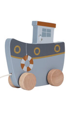 Little Dutch Little Dutch houten trekfiguur boot