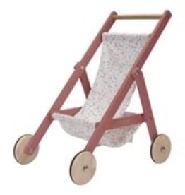 Little Dutch Little Dutch houten poppenbuggy oud roze