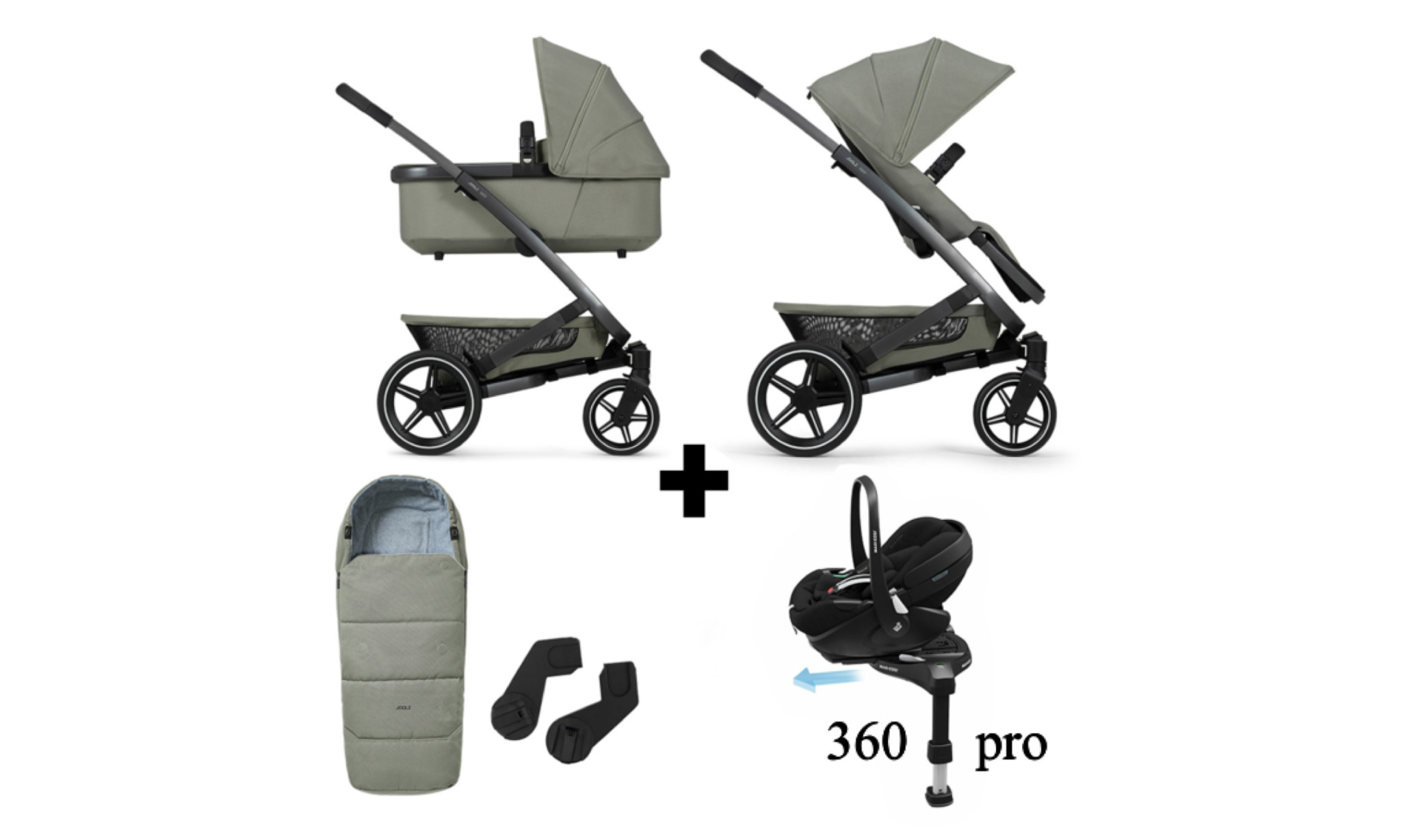 Joolz Joolz Geo 3  sage green setprijs