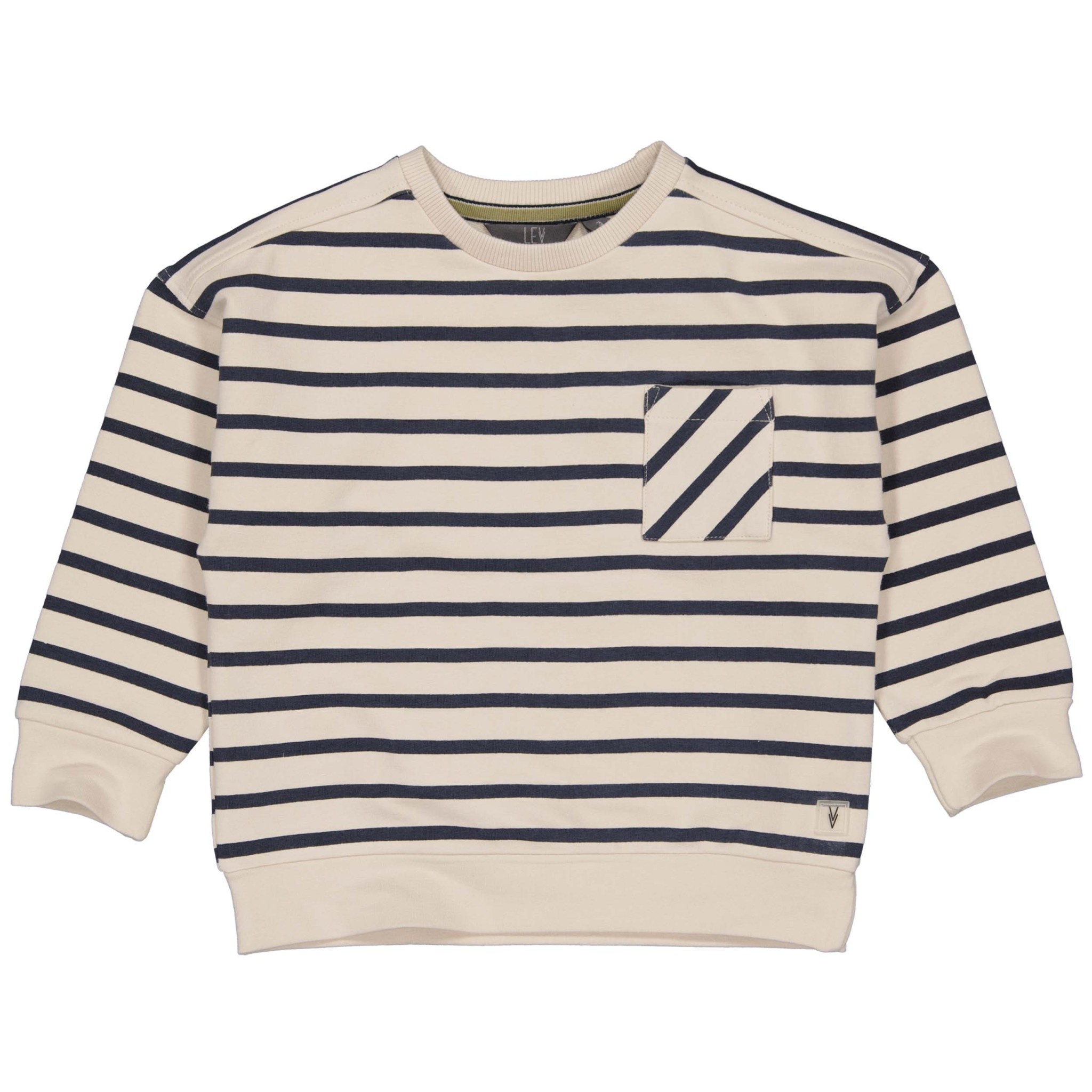 Levv Levv sweater Merijn Blue stripe S42