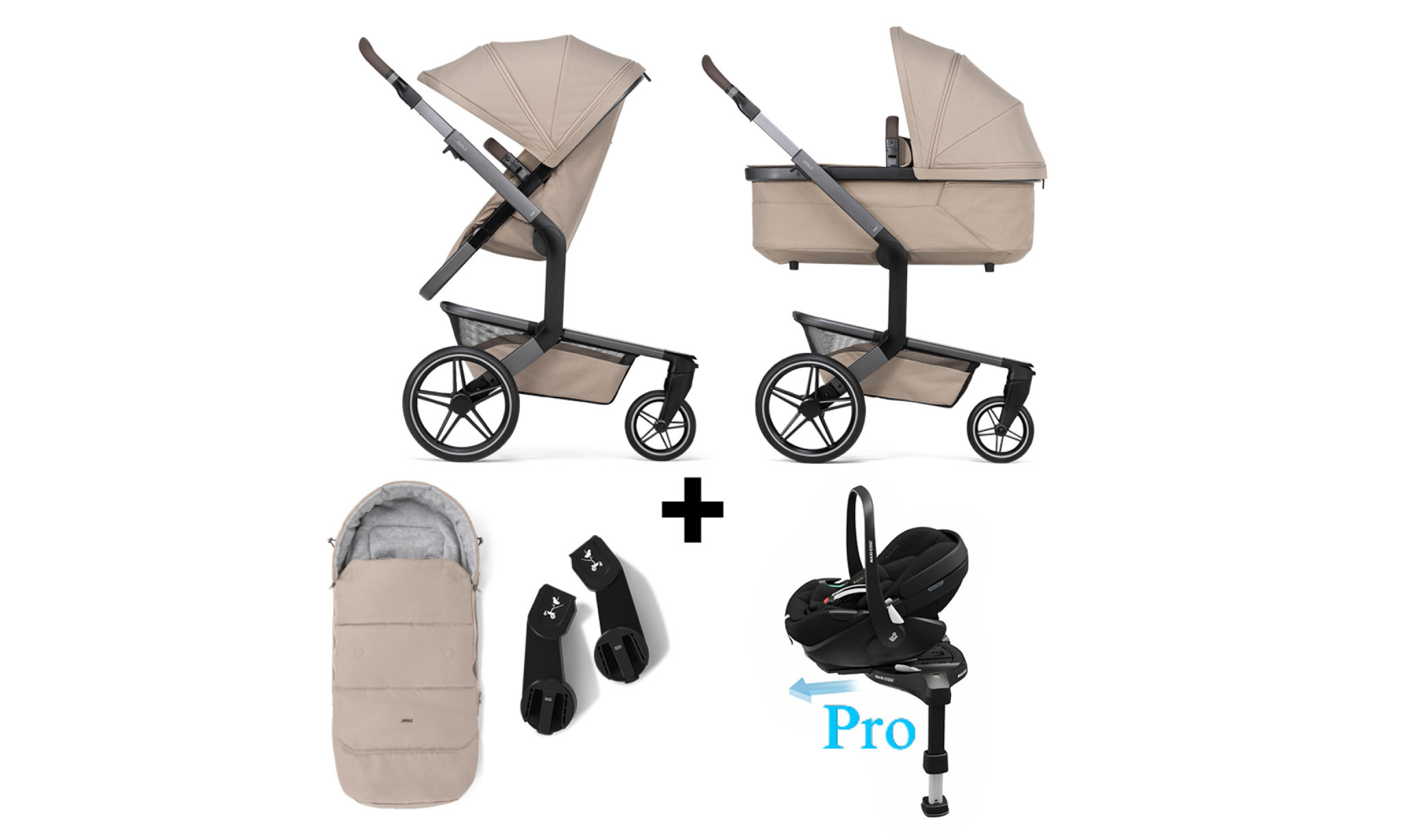 Joolz Joolz Day 5 Kinderwagen sandy taupe setprijs.